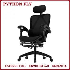 Cadeira Escritório Presidente Ergonômica Giratória Home Office Gamer Reclinável Malha Respirável Apoio 3D Lombar