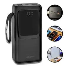Carregador Portátil 30000 mAh Power Bank Pd 22,5W Rápido Com Lanterna Led Agold BTE-46