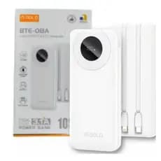 Power Bank 10000mAh Carregador Portátil Turbo120WCabos Embutidos iPhone Android Display LED Original