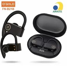 Fone De Ouvido Sport Orelhas Penduradas fone Esportes Bluetooth 5.3 IPX5 original A’GOLD FN-B21B
