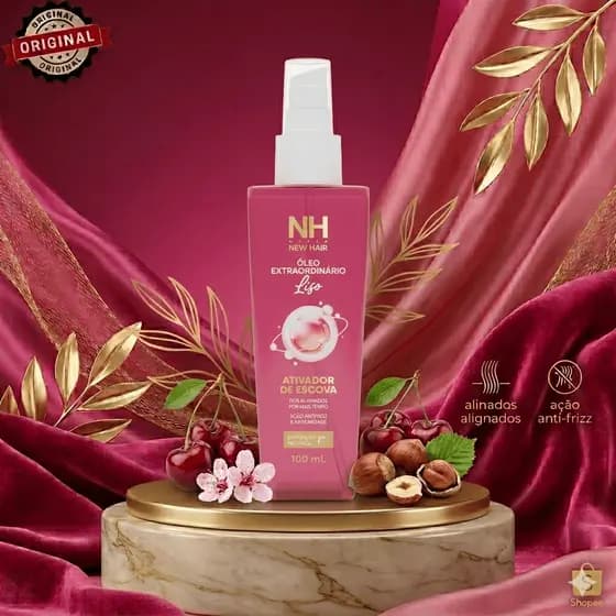 Óleo Liso Extraordinário 100ml NEW HAIR Ativador de Escova