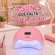 Cabine UV/LED Sun 5 48W com Secagem Automática para Unha Voltagem 110/220v