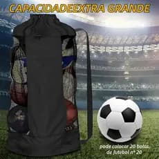 Porta Bolas capacidade extragrande GG Basquete Vôlei futsal saco de bola Grande Para Quadra e Campo