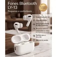Fone Bluetooth  5.0 alta qualidade som e bateria exelente super  confortável Intra-Auriculares (com Borrachinha)