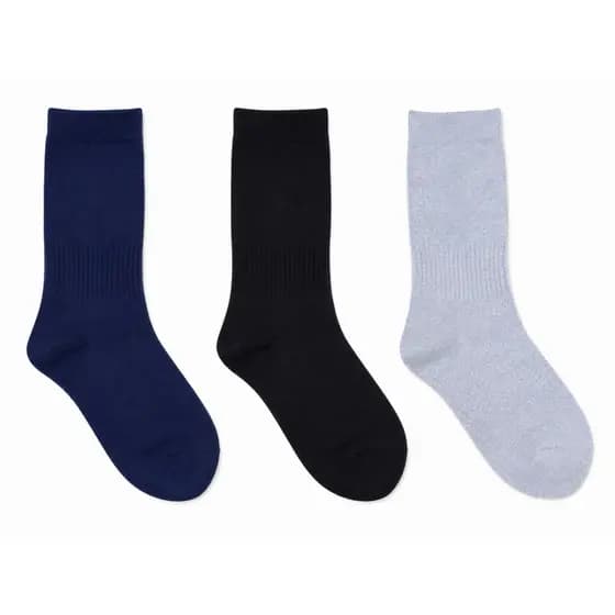 Meia Cano Longo kit com 3 pares Confortável e Macia