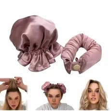 kit 2 unidades Modelador de Cabelo Sem Calor Cetim, Fita para Cachos Dormir Cabelos Compridos