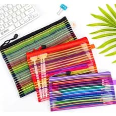 Estojo Multiuso Bolsinha Nylon Colorido Nécessaire