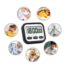 Temporizador De Cozinha , Digital Multifuncional Relógio De Contagem Regressiva De Alarme Alto