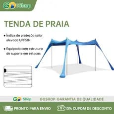 Tenda Elástica De Praia, Barraca Ar Livre 3x3 Com Guarda-Sol Resistente A UV , Toldo Familiar À Prova De Vento camping