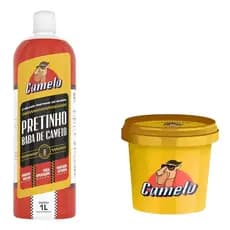 Pretinho Pneu Baba De Camelo 1L + Potinho de Aplicação
