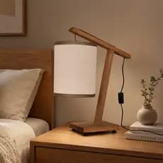 Abajur iLuminaria Aurora Palha Natural Sala Quarto Decorativo Luz Decoração