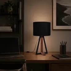 Luminaria Abajur California Para Quarto Sala Escritorio Decoracao Touch Pequena Iluminária Area
