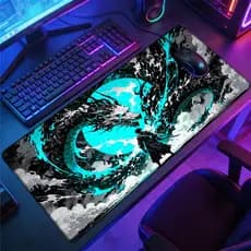 Dragon Pad Solo Leveling Jinwoo Base Borracha Antiderrapante Resistente Ao Desgaste Para Gamer Escritório PC 30*80CM