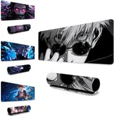 Mouse Pad Jujutsu Kaisen Base Borracha Antiderrapante Resistente Ao Desgaste Para Gamer Escritório Notebook PC 30*80CM