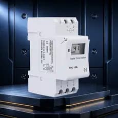 Timer Programável 16A DIN Rail - 220V/110V AC Controle Automático para Iluminação, Motores e Eletrodomésticos