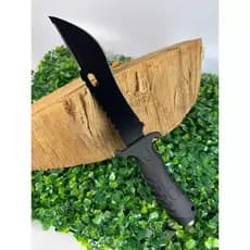 FACA AÇO COM BAINHA IDEAL CAÇA PESCA CAMPING SELVA SOBREVIVÊNCIA CHURRASCO RAMBO AFIADA SLK A70