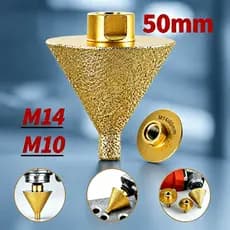 Broca Diamantada para Chanfrar M10/M14 | 50mm Mármore, Granito, Cerâmica