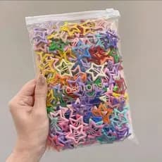 KIT30 PCS Grampos de Cabelo Estrela Coloridos e Bonitos Para Meninas, Moda, Presilhas Laterais, Acessórios de Cabelo