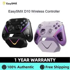 Controle Sem Fio Bluetooth RGB EasySMX D10 com Joysticks TMR, Efeito Hall e Micro Gatilhos para PC/Switch/PC XGHZ