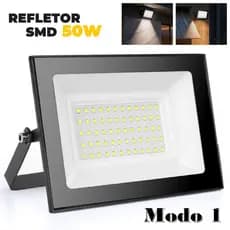 Refletor LED Bivolt 50W com Sensor de Presença e Alumínio Resistente