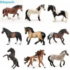 Modelo Animal De Cavalo BREPOCH , Estatuetas De PVC De Simulação , Figuras De Ação , Decoração De Casa , De Vida Selvage