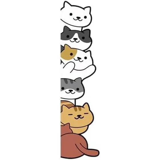 Adesivos De Parede De Quatro Gatos , Fofos De Porta De Gato , Para Paredes E Janelas , Quarto Infantil , Sala De Aula Jo