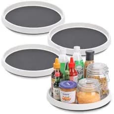 Mesa Giratória Lazy Susan , Conjunto De 4 , Organizador Antiderrapante De 10 Polegadas Para Gabinete , Organização De De