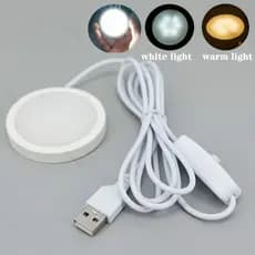 5V 3w Luz USB Branco Quente LED Sob O Armário Puck Interruptor Caso Prateleira Contador Iluminação Caravana Campista Mot