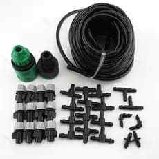 Bicos De Nevoeiro Micro Nebulização Automática Mangueira De Rega De Irrigação De Jardim E Cabeça De spray Cinza 4/7mm te