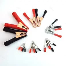 5A 30A 50A 100A Clipes De Jacaré Sonda Clipe De Crocodilo Braçadeiras Conector Teste Chumbo Ferramenta Elétrica DIY Verm