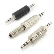 3.5mm Macho Para 3.5 Adaptador De Entrada De Áudio 3 Pólos Estéreo Aux Conector Plug Cabo Conversor Reto MP3 MP4 Fone De
