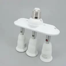 Flexível 1 E27 A 3 E27 Soquete Divisor Lâmpada Base AC 110v 220v Conversores Ajustáveis Titular Para E27 LED 95-240V BR1