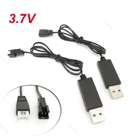Carregador USB 3.7V De Bateria Com Desligamento Automático Para mini drone Plugue BR16B2