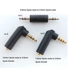 3.5mm 3/4Pole Masculino Feminino Conector De Áudio Estéreo Plug Jack Adaptador BR16B3