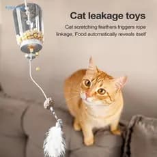 Brinquedo De Gato Auto Divertido RYBACURE , Alimentador De Alimentos , Corda De Arranhões Para Gatos , Bastão De Provoca