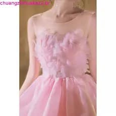 Vestido de noite feminino rosa High-End luz luxo nicho bonito Super fada doce 18 anos de idade estudante dia banquete Es
