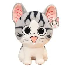 Bonito queijo gato boneca brinquedo de pelúcia menina cama dormir boneca noite mercado tenda boneca