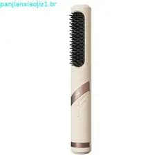 Escova Alisadora de Cabelo Sem Fio GoBrushPro, 3 Configurações de Calor, Escova de Cabelo Aquecida Portátil com Ar Frio