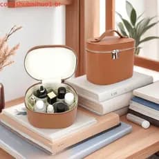 Bolsa De Maquiagem Para Estojo De Vaidade Com Divisor Organizador Removível , Organização Cosmética De Higiene Pessoal V