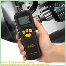 TrailPro Tacômetro sensor inteligente marcador 0.5-19999 rpm medidor de rotação manual tach digital foto velocidade com