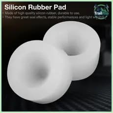 TrailPro Almofada de borracha de silicone, 9 peças, acessório de ferramentas estáveis, tamanho de 1,57x0,79 polegadas