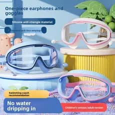 Crianças óculos de natação à prova dwaterproof água Anti-nevoeiro óculos altos grande quadro óculos de natação sete core