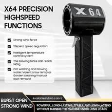 ⭐ Ventilador de turbina com duto X64, um best-seller internacional, com potência de vento de até 1400g, soprador portáti