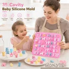 Molde De Silicone Para Chocolate WONY1E , Moldes Doces De Chá De Bebê , Antiaderente  De Bolo