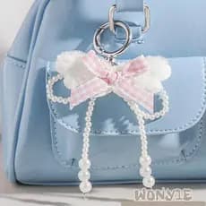 Chaveiro De Arco WONY1E , Flor De Liga De Amor De Estrela , Acessórios De Bolsa Com Pingente Fofa De Acrílico
