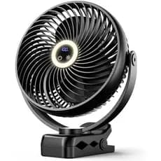 Ventilador Portátil Koonie , 8 Polegadas 10000mAh USB Recarregável Operado Por Bateria , 4 Velocidades , Fluxo De Ar For