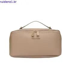 kit necessaire feminino necessaire feminino Saco de armazenamento de cosméticos de couro fácil de transportar quando sai