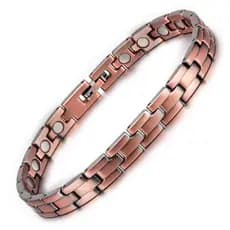 Pulseira Magnética de Cobre Unissex Vintage Cobre Puro Corrente de Saúde Marca Femme OXXJ