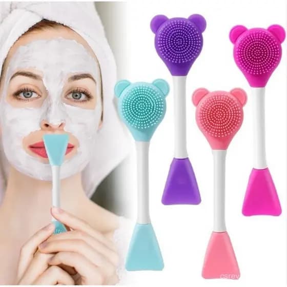 KIT 12 Pincel de silicone para aplicação de máscara e esfoliação facial- SKINCARE/pincel macio para cosméticos
