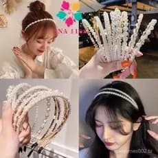 ANA 1108 Tiara de Pérolas / Arquinho de Perolas - Acessórios femininos de cabelo